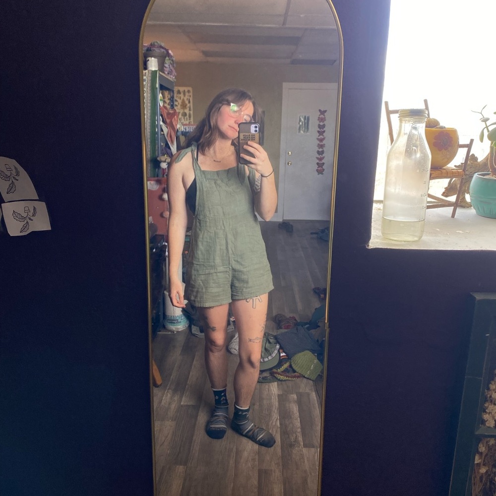 Aerie linen overalls